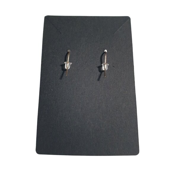 Nautical Ship Wheel Drop Earrings Antique Bronze Patina Chain Hook Dangle Beach - Picture 5 of 5